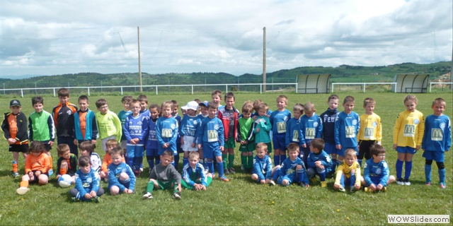 Les 8 équipes U7.
